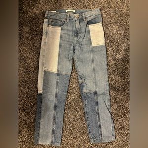 Pacsun Slim Taper Patchwork Jeans